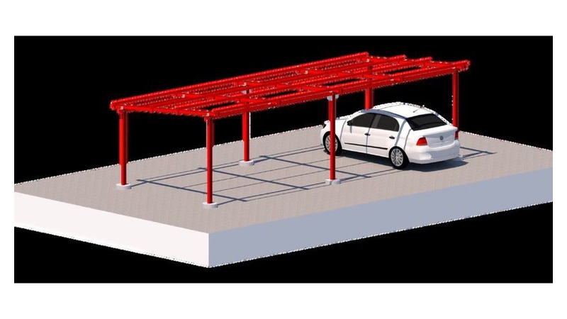 Cochera Solar de Fibra de Vidrio — GSC Estructuras